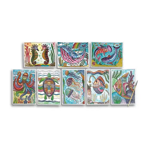 Hidden Colors Magic Paint Sheets - Magic Ocean - OOLY