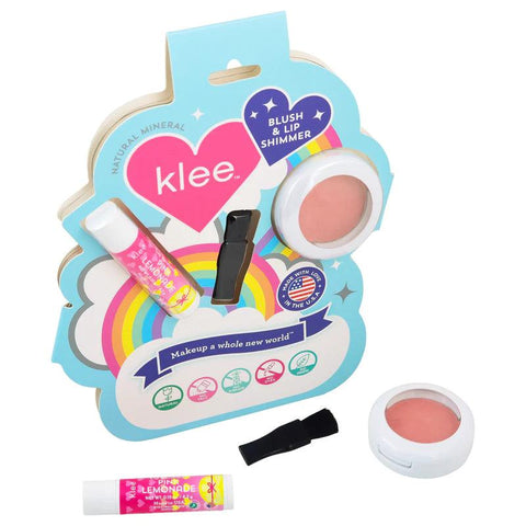 Honey Pink Buzz - Mineral Blush & Lip Shimmer Duo - Klee Naturals