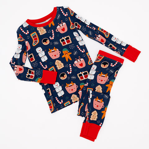 Hot (Cocoa) To Go Kids Bamboo Pajamas - Kiki + Lulu