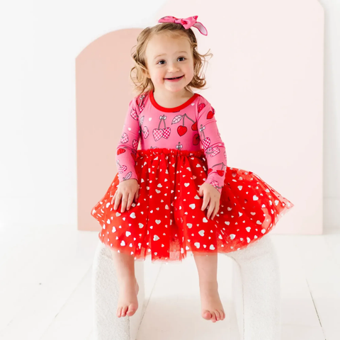 I Love You Cherry Much Tulle Dress - Kiki + Lulu