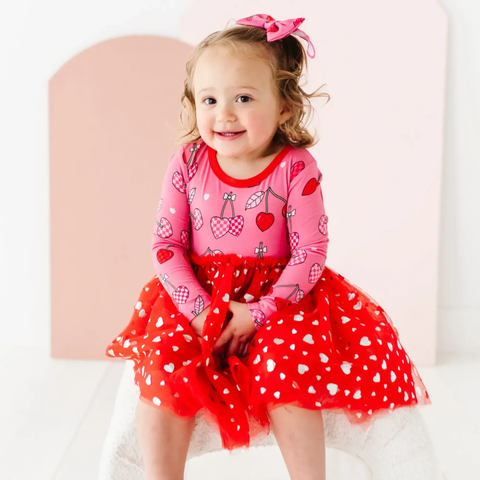 I Love You Cherry Much Tulle Dress - Kiki + Lulu