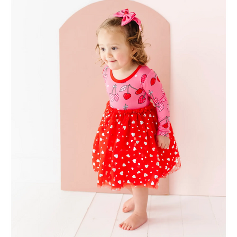 I Love You Cherry Much Tulle Dress - Kiki + Lulu