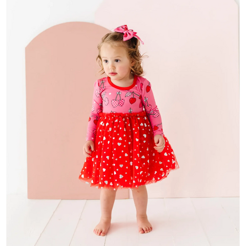 I Love You Cherry Much Tulle Dress - Kiki + Lulu