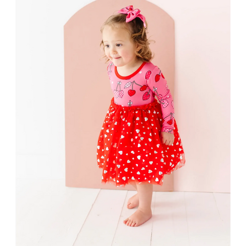 I Love You Cherry Much Tulle Dress - Kiki + Lulu