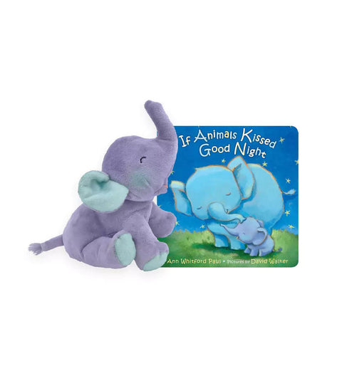 If Animals Kissed Good Night Book and Elephant Stuffed Animal from Merry Makers
