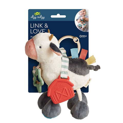 Itzy Friends Link & Love™ Activity Plush: Cow - Itzy Ritzy