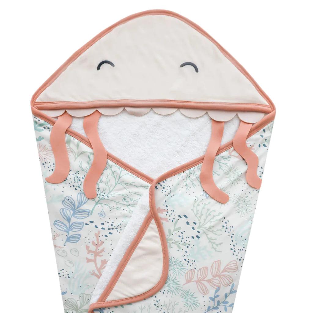 Jellyfish Character Hooded Towel - Cora - Copper Pearl