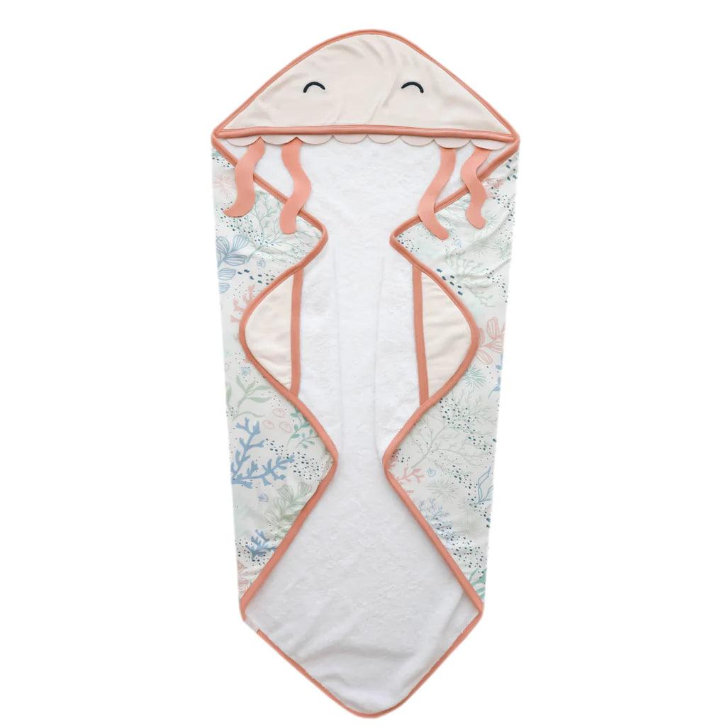 Jellyfish Character Hooded Towel - Cora - Copper Pearl