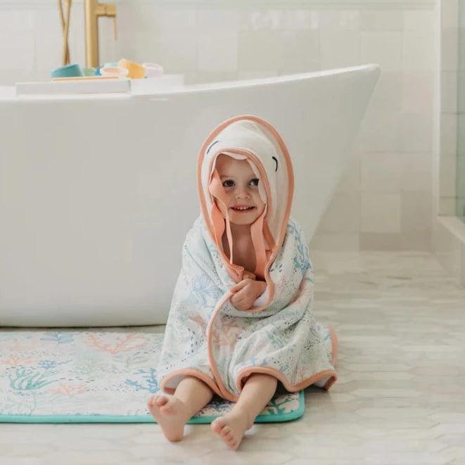 Jellyfish Character Hooded Towel - Cora - Copper Pearl