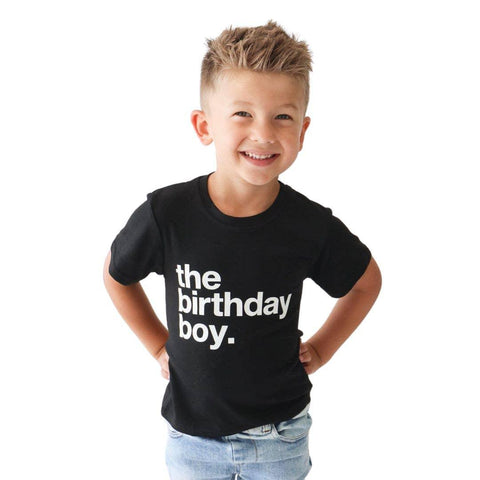 Jet Black Birthday Boy T-Shirt - Molly and Max