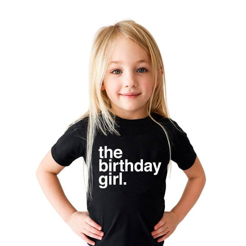 Jet Black Birthday Girl T-Shirt - Molly and Max