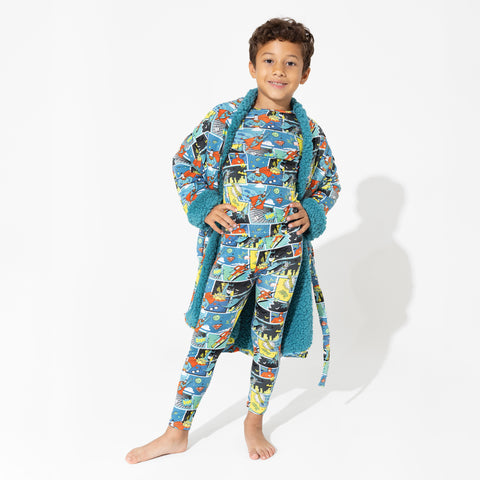 Justice League Heroes Kids Bamboo Pajamas - Bellabu Bear