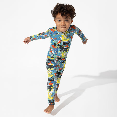 Justice League Heroes Kids Bamboo Pajamas - Bellabu Bear