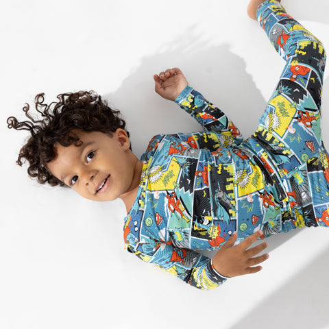 Justice League Heroes Kids Bamboo Pajamas - Bellabu Bear