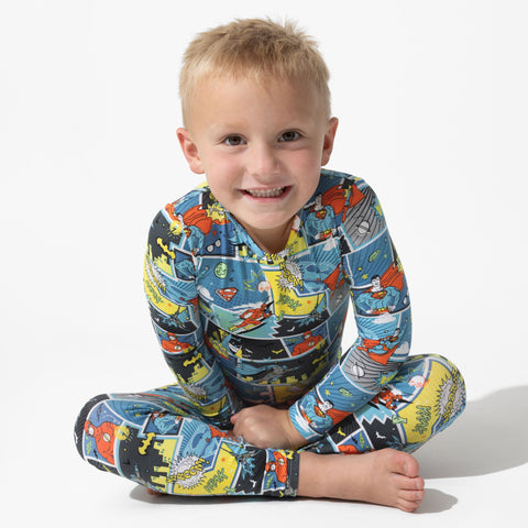 Justice League Heroes Kids Bamboo Pajamas - Bellabu Bear