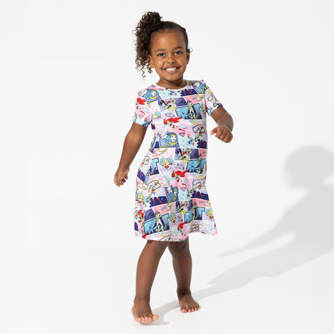 Justice League Heroines Bamboo Girls Dress - Bellabu Bear