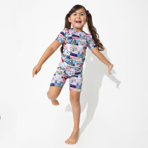 Justice League Heroines Kids Bamboo Short Set - Bellabu Bear