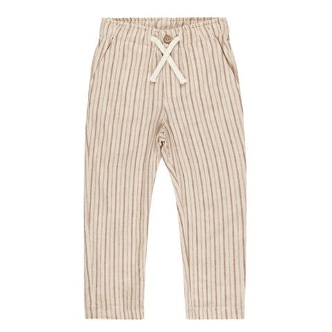 Kalen Pant | Saddle Pinstripe - Rylee + Cru