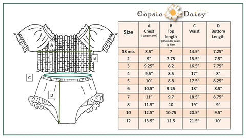 Kids Turquoise & Blue Check Ruched 2 Piece Swimsuit - Oopsie Daisy