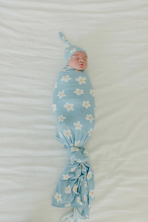 Knit Swaddle Blanket - Della - Copper Pearl