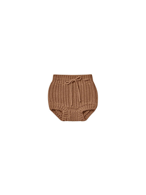Knit Tie Bloomers - Cinnamon - Butterbugboutique