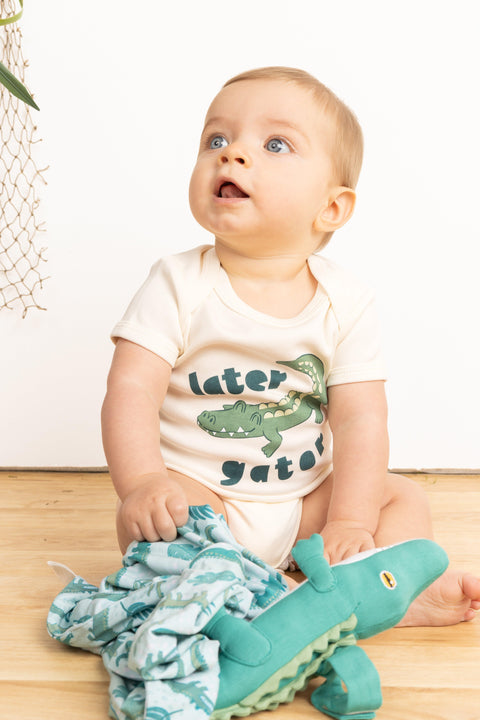 Later Alligator Baby Onesie - Emerson and Friends