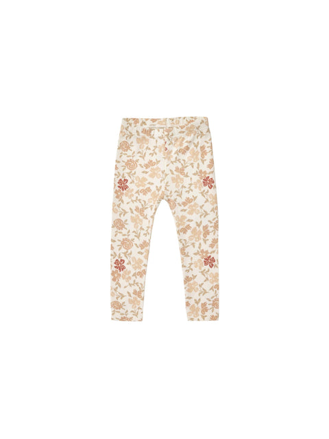 Leggings | Pink Floral - Rylee + Cru