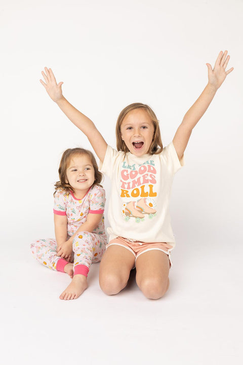 Let The Good Times Roll Kids Bamboo Pajama Set - Emerson and Friends