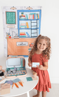 Library Pretend Play Kit - Butterbugboutique