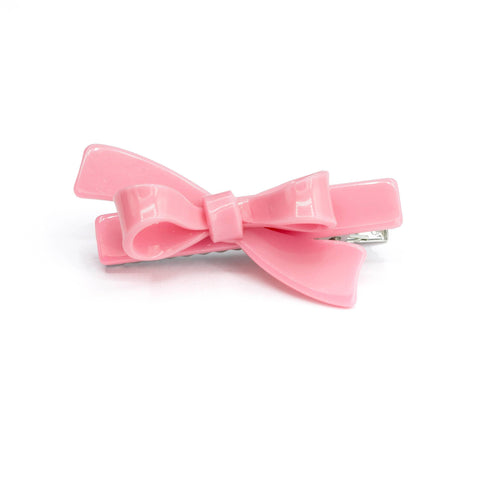 Light Pink Bow Hair Clips - Lilies & Roses NY