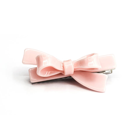 Light Pink Bow Hair Clips - Lilies & Roses NY