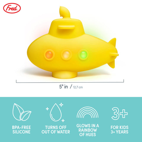 Light Up Submarine Bath Toy - Fred & Friends