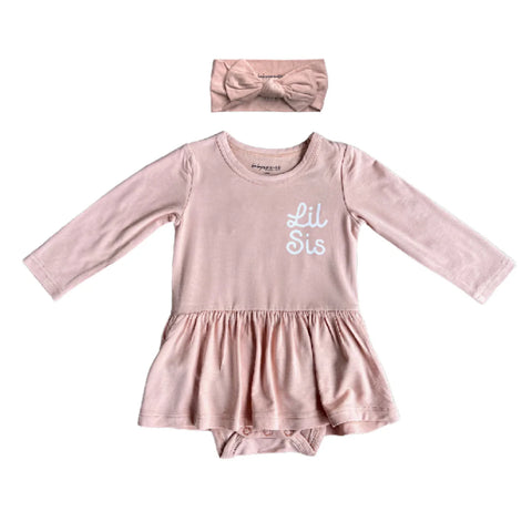 Lil Sis Ruffle Bodysuit Dress Set - Babysprouts