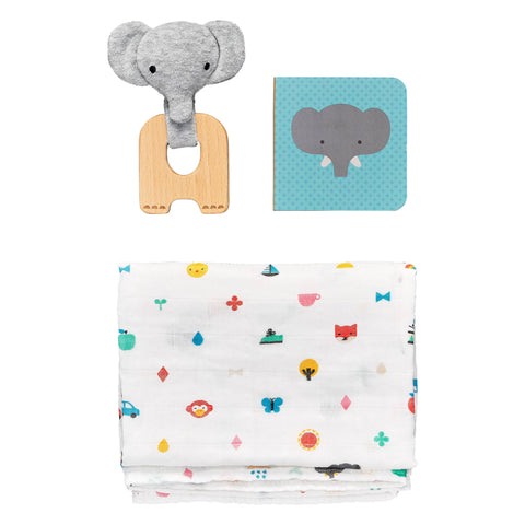 Little Elephant Baby Gift Set - Petit Collage