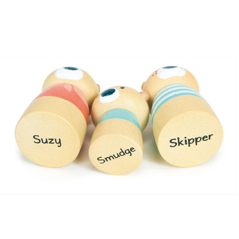 Tender Leaf Toys Little Otter Canal Boat Wood Toy at Butter Bug Boutique