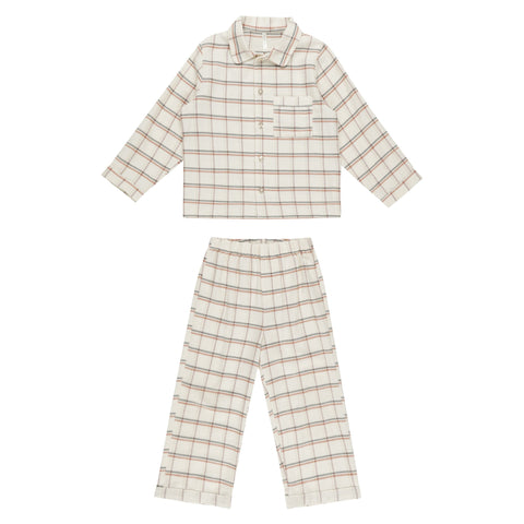 Long Sleeve Pajamas | Holiday Plaid - Rylee + Cru