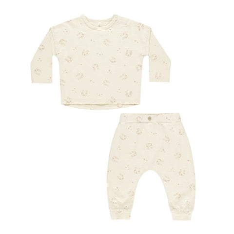 Long Sleeve Tee & Pant Set | Horseshoes - Rylee + Cru