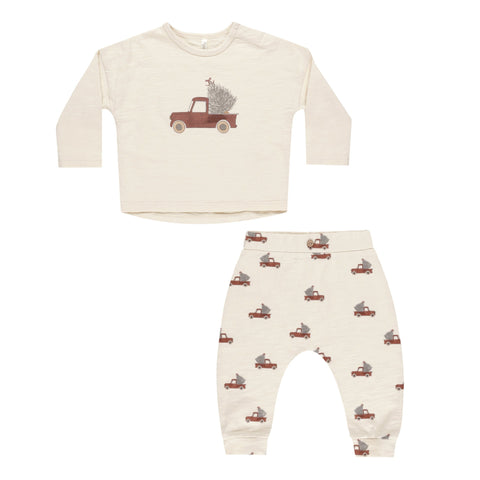 Long Sleeve Tee + Pant Set | Truck - Rylee + Cru