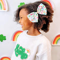 Lucky Charm St. Patrick's Day Tulle Hair Bow Clip - Sweet Wink