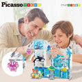 Marine Animal Figures Magnetic Building Tile Set (8 Pieces) - Picasso Tiles