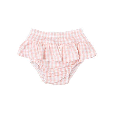 Mini Gingham Pink Bloomer Skirt - Angel Dear