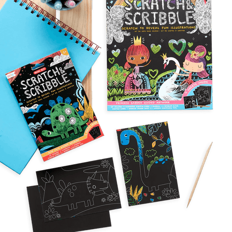 Mini Scratch & Scribble Art Kit (Dino Days) - OOLY