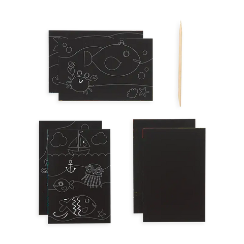 Mini Scratch & Scribble Art Kit (Friendly Fish) - OOLY
