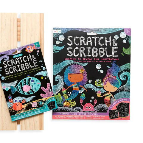 Mini Scratch & Scribble Art Kit (Friendly Fish) - OOLY