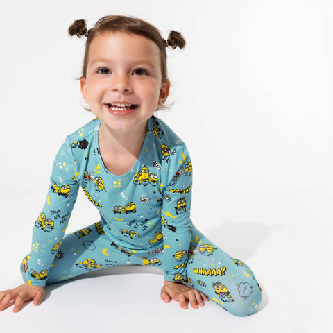 Minions Bello Banana Bamboo Kids Pajamas - Bellabu Bear