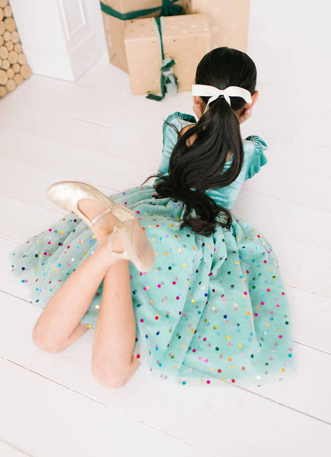 Minty Confetti Diana Dress - Ollie Jay