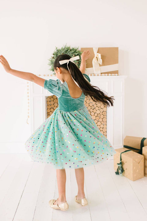 Minty Confetti Diana Dress - Ollie Jay