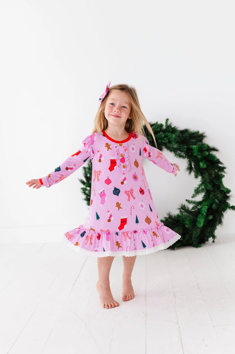 Mistle-Toast Girl's Nightgown - Kiki + Lulu