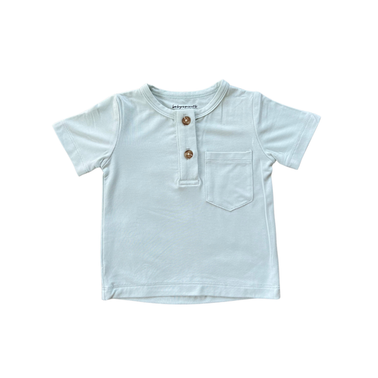 Misty Blue Boy's Henley Shirt - Babysprouts