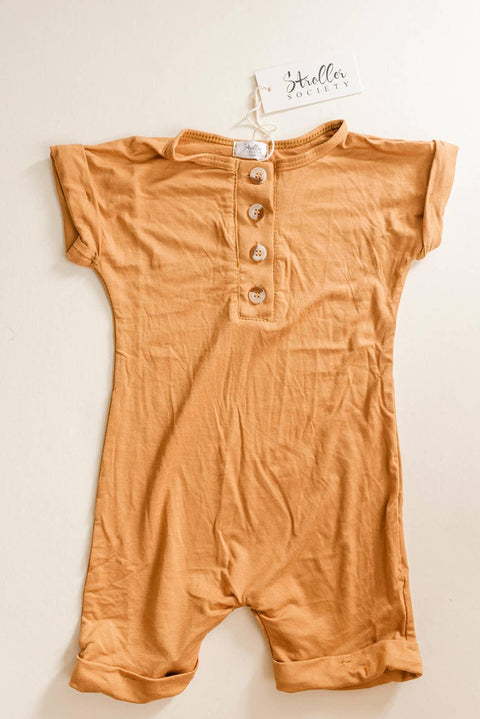 Modal Baby Romper - Camel - Butterbugboutique